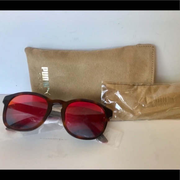 PUMA Suede Shiny Havana Sunglasses main image 4